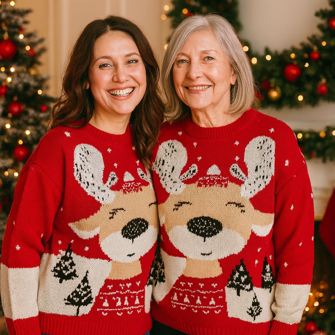 Maglione Natalizio "Renna Felice" - Edizione Limitata