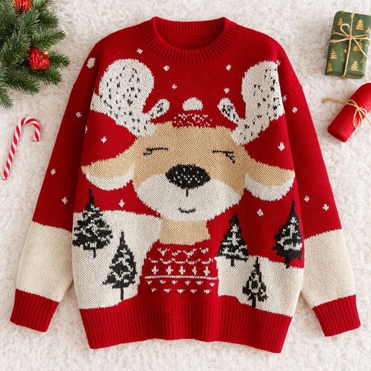 Maglione Natalizio "Renna Felice" - Edizione Limitata