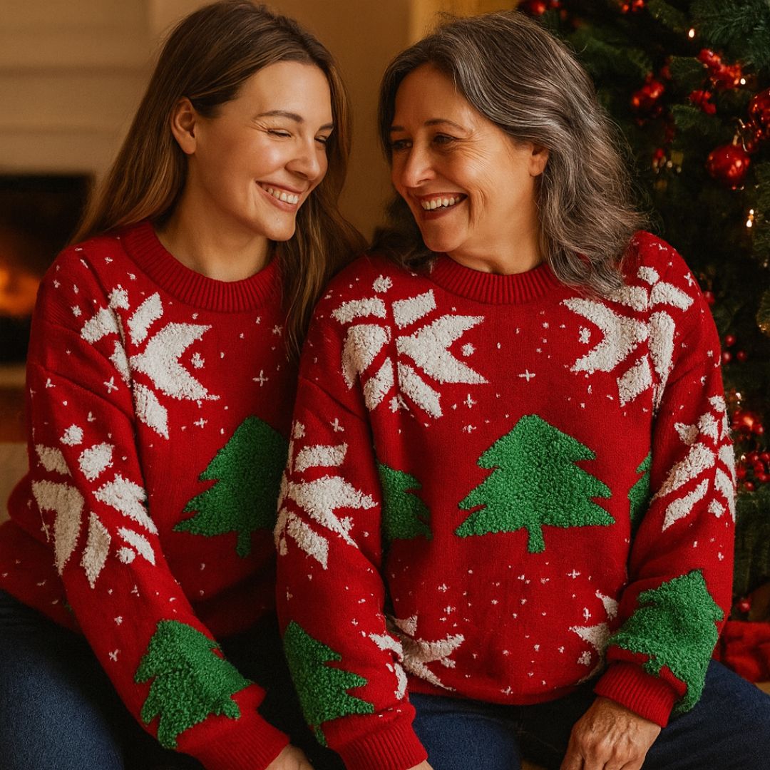 Maglione Natalizio Alberi 3D - Edizione Limitata